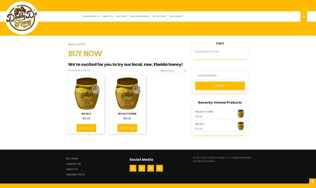 THE BRANDING OF DADDY D'S HONEY 44 shoppage