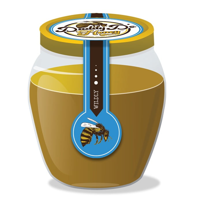 THE BRANDING OF DADDY D'S HONEY 36 Wildflower Jar